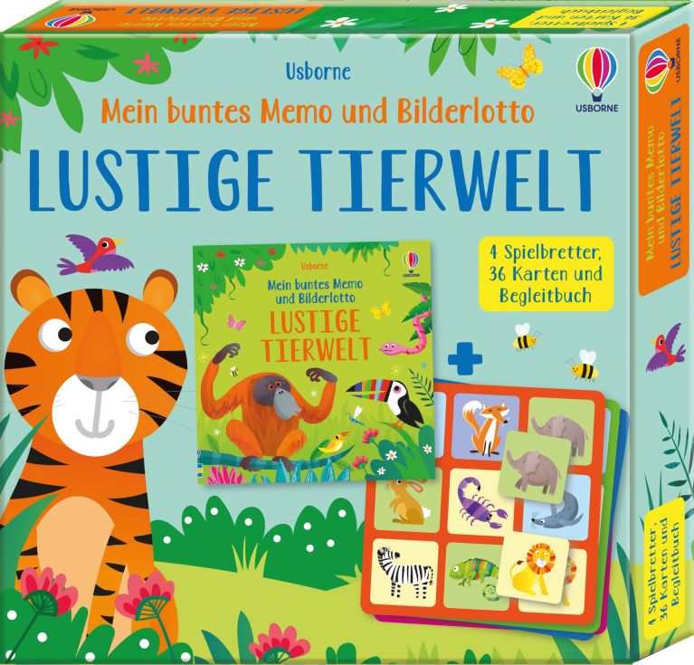 Mein buntes Memo und Bilderlotto: Lustige Tierwelt