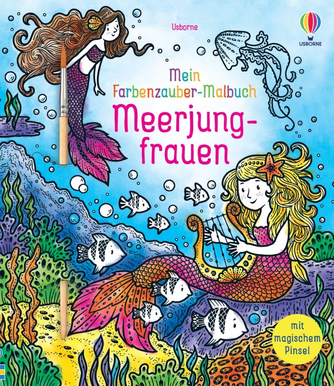 Mein Farbenzauber-Malbuch: Meerjungfrauen