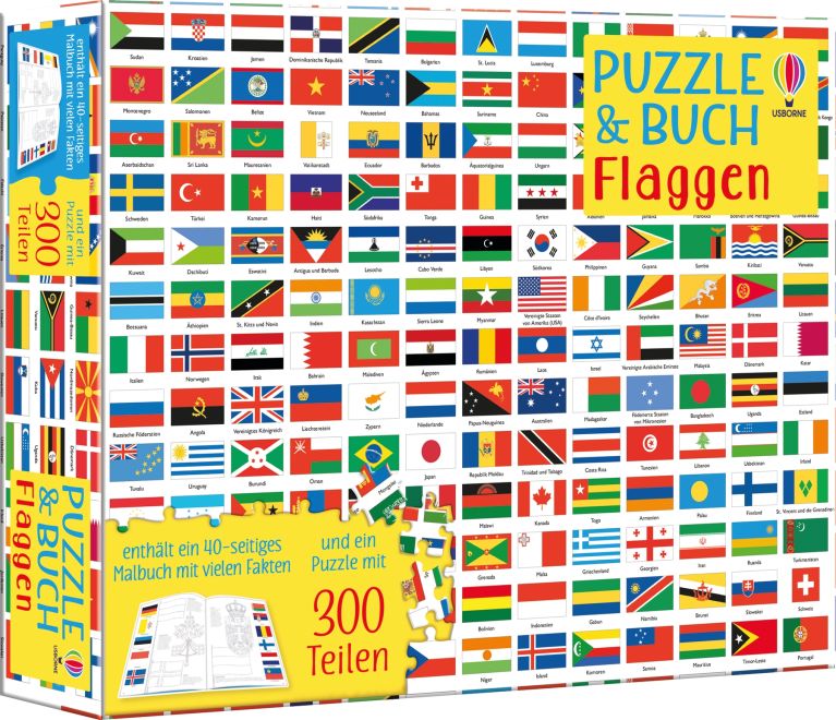 Puzzle & Buch: Flaggen