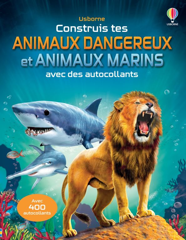 Construis tes animaux dangereux et animaux marins avec des autocollants