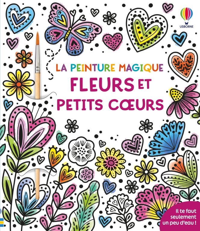 Fleurs et petits coeurs