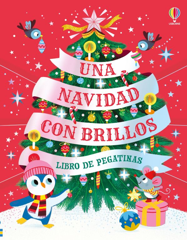 Una navidad con brillos - Libro de pegatinas