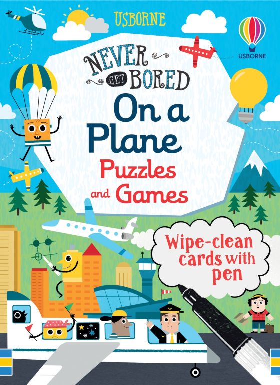 Never Get Bored on a Plane - Puzzles & Games