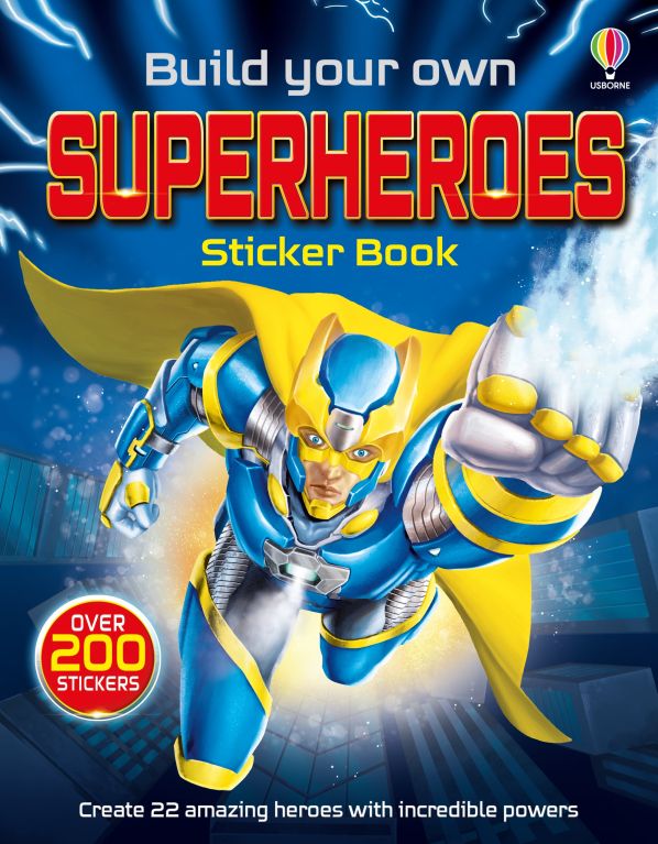 Build Your Own Superheroes Sticker Book