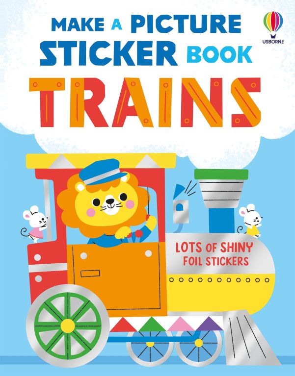Make a Picture Sticker Book Trains