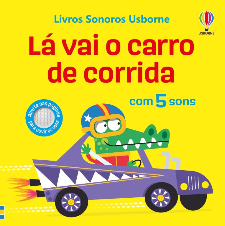 Lá vai o carro de corrida