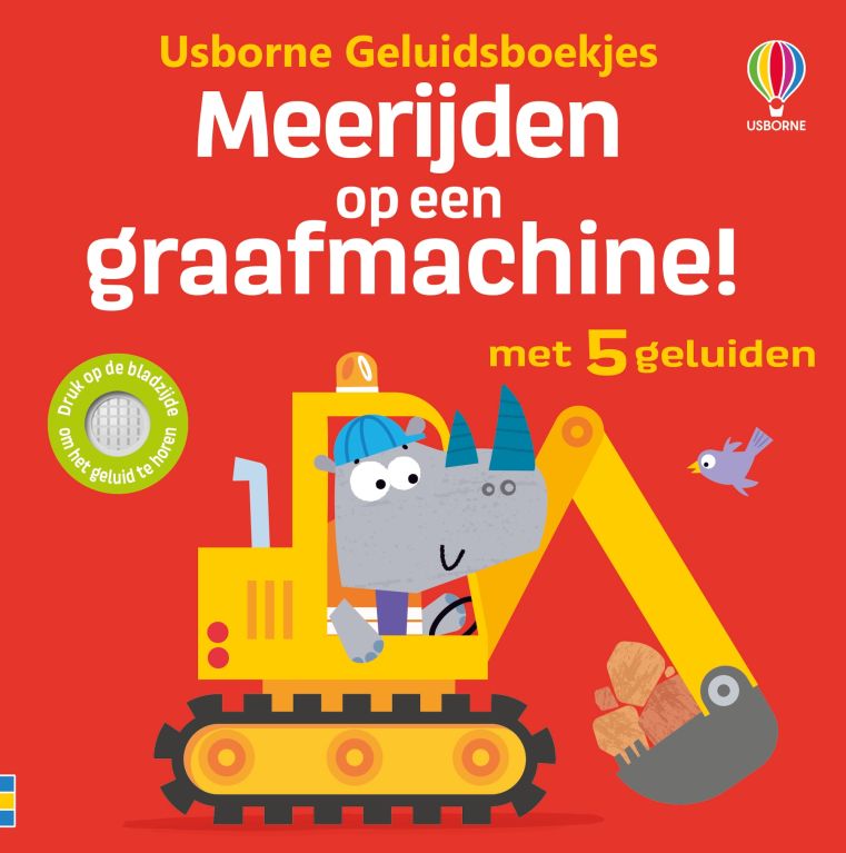 Meerijden op een graafmachine!