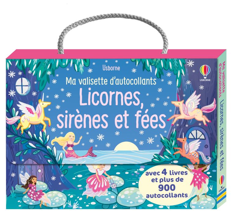 Ma valisette d'autocollants Licornes, sirènes et fées