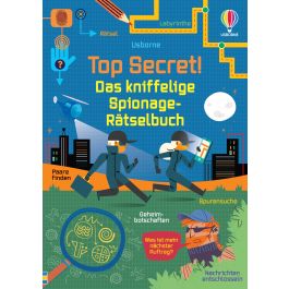 Top Secret! Das kniffelige Spionage-Rätselbuch | Usborne | Lesespaß für Kinder