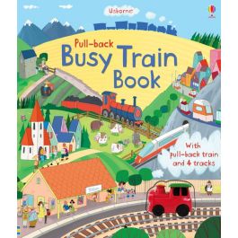 Pull-back Busy Train Book | Usborne | Be Curious