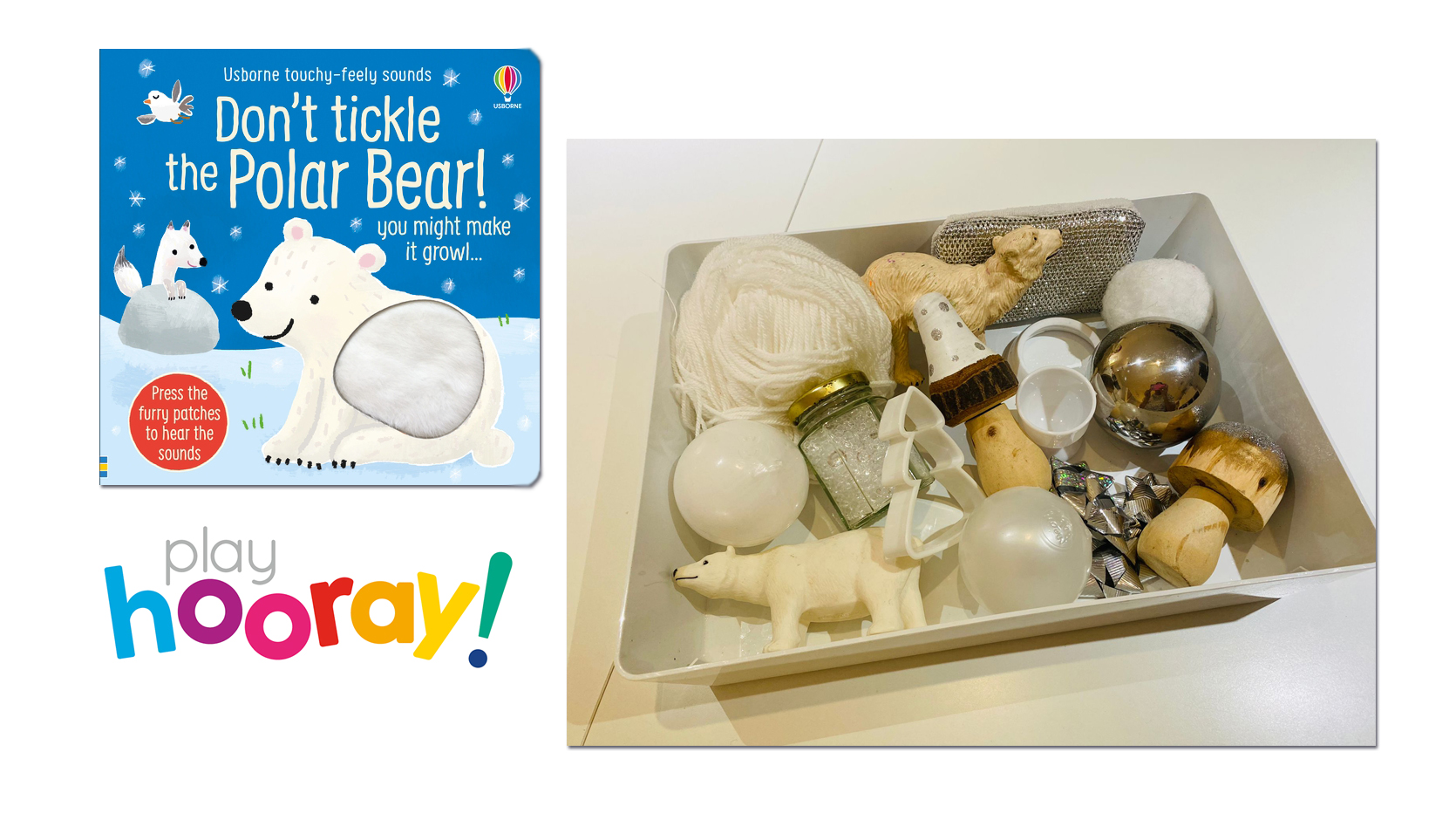 Screen-free festive play inspired by Don't Tickle the Polar Bear!
