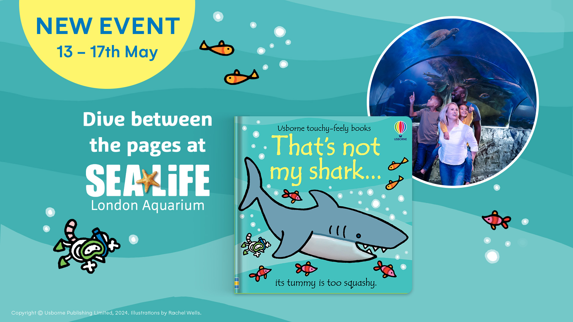 Embark on an unforgettable adventure with SEA LIFE London Aquarium and That's not my shark...