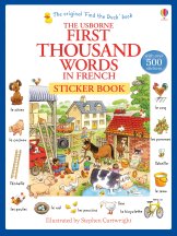 First Thousand Words in French Sticker Book book cover