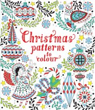 Christmas Patterns to Colour book cover