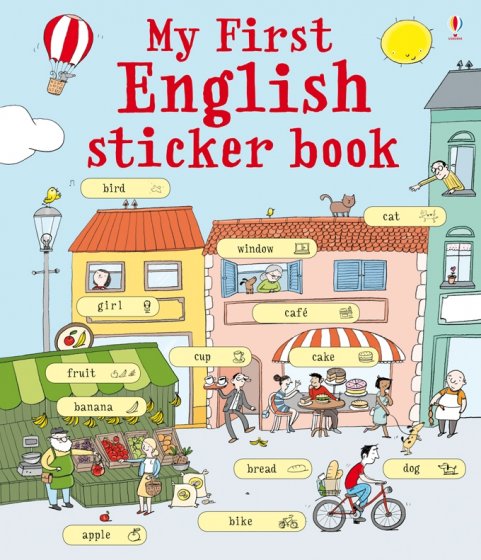 My First English Sticker Book book cover