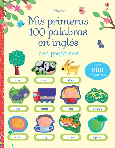 Mis primeras 100 palabras en inglés con pegatinas cubierta