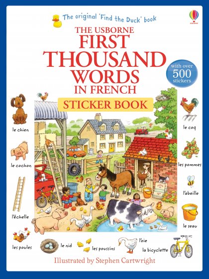 First Thousand Words in French Sticker Book book cover