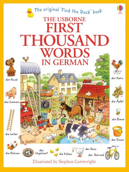 First Thousand Words in German book cover
