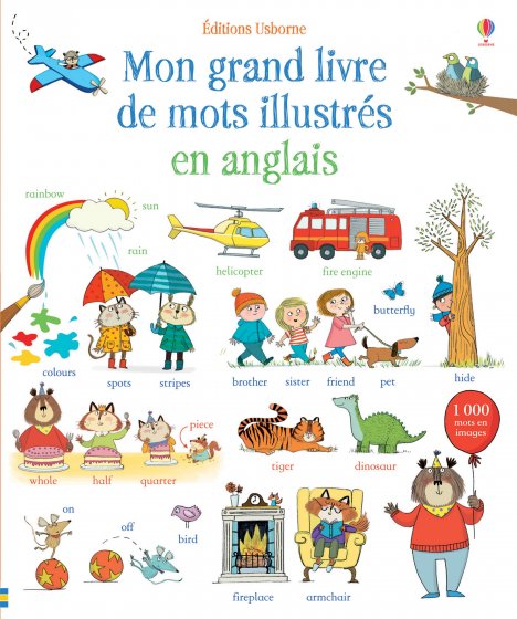 Mon grand livre de mots illustrés en anglais couverture