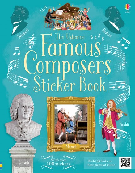Famous Composers Sticker Book book cover