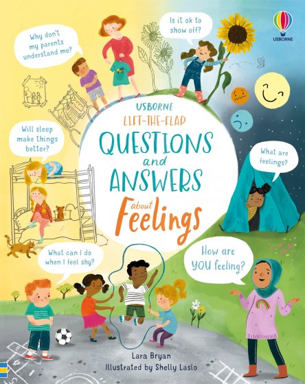 Lift-the-Flap Questions and Answers About Feelings book cover