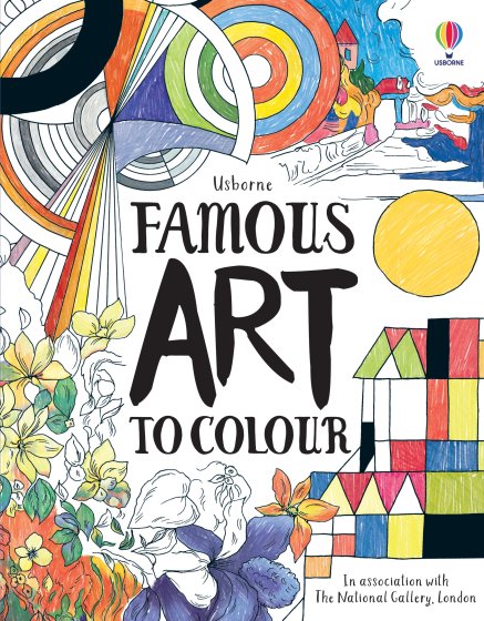 Famous Art to Colour book cover