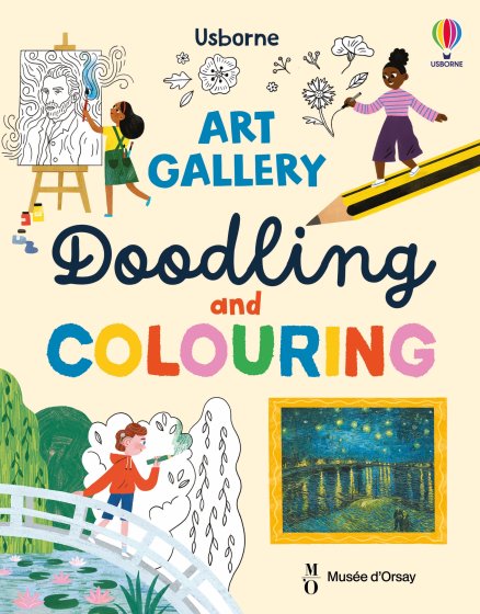 Art Gallery Doodling and Colouring book cover