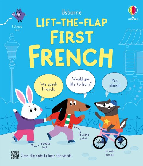 Lift-the-flap First French book cover