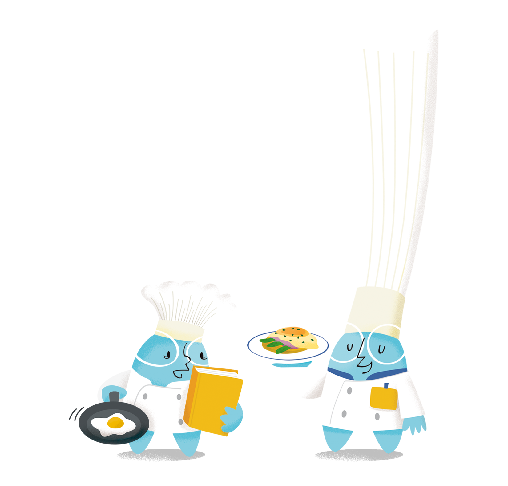 Each pleat in a chef's hat represents a way to cook an egg | Usborne