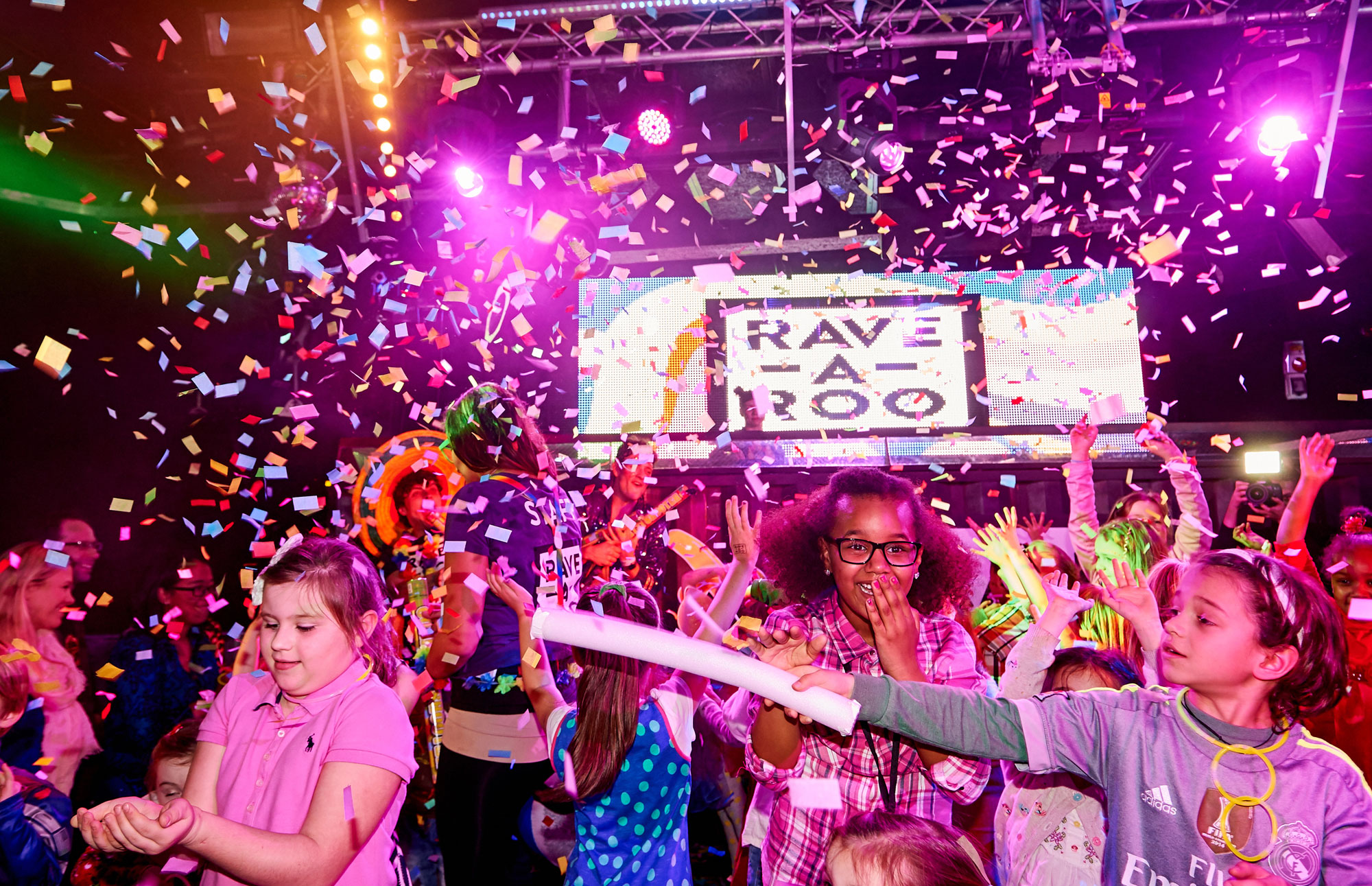 A rave for kids, discovered on the Hoop app