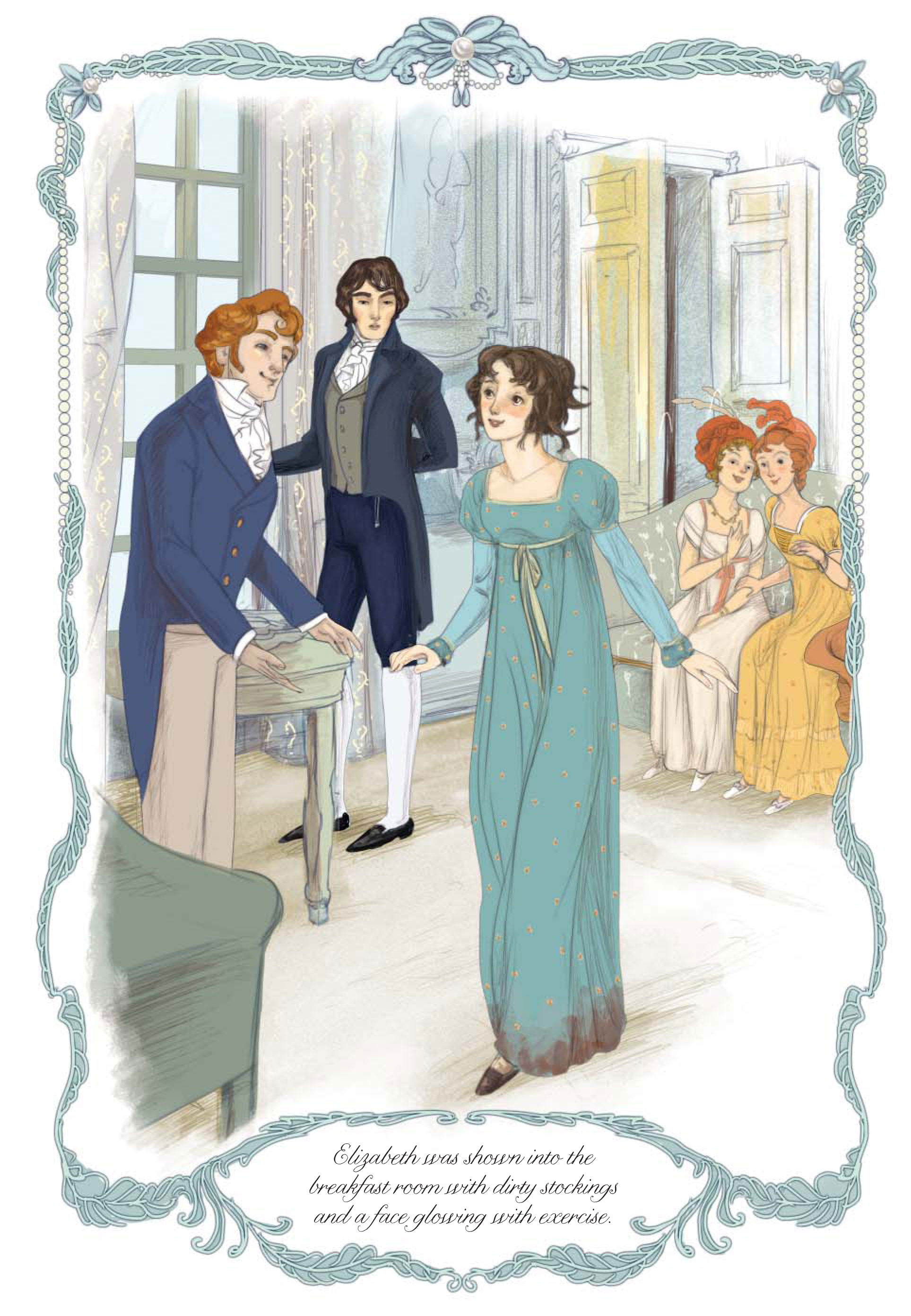 Illustration from Pride and Prejudice, adapted in The Complete Jane Austen