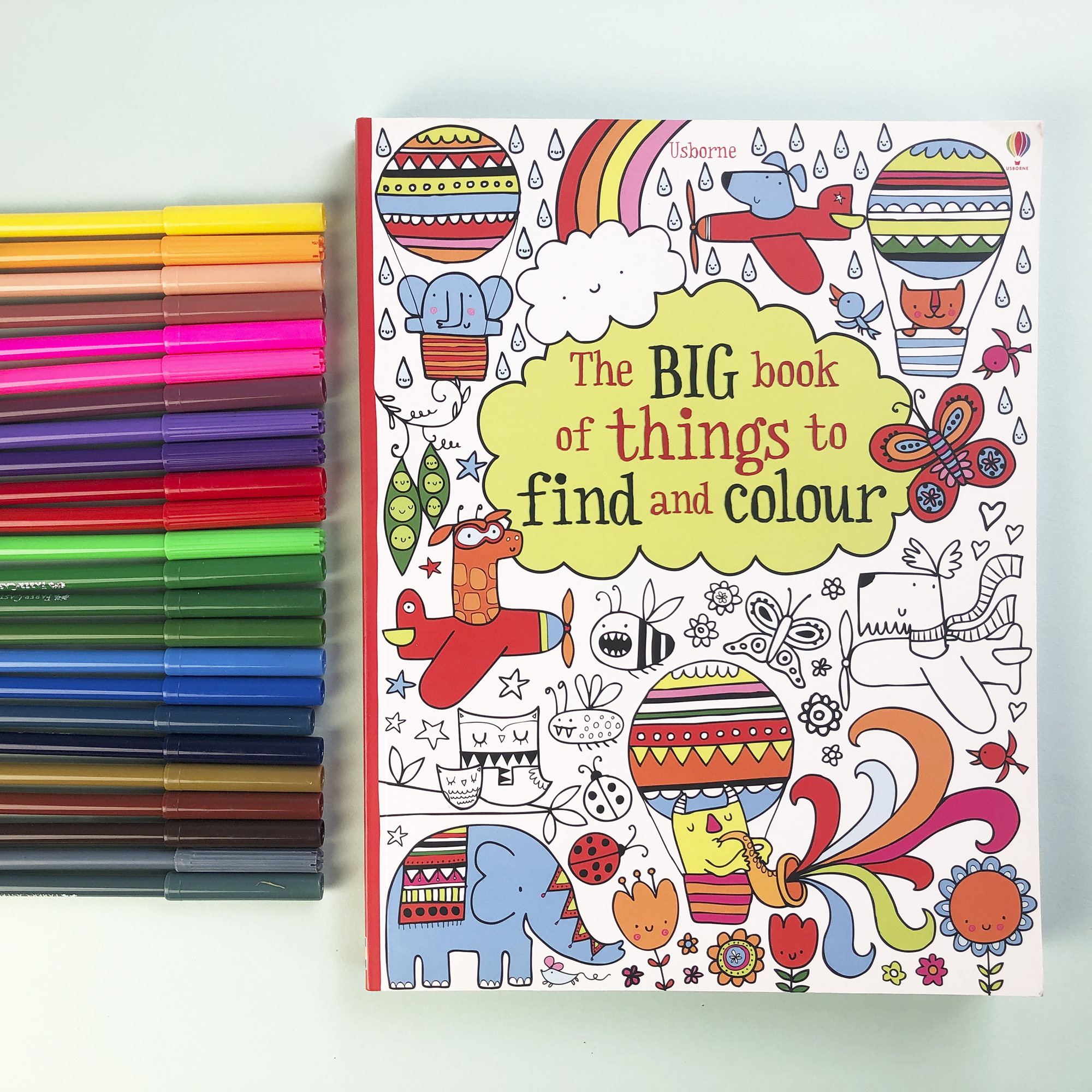 Guaranteed to keep them busy – sticker and colouring books.
