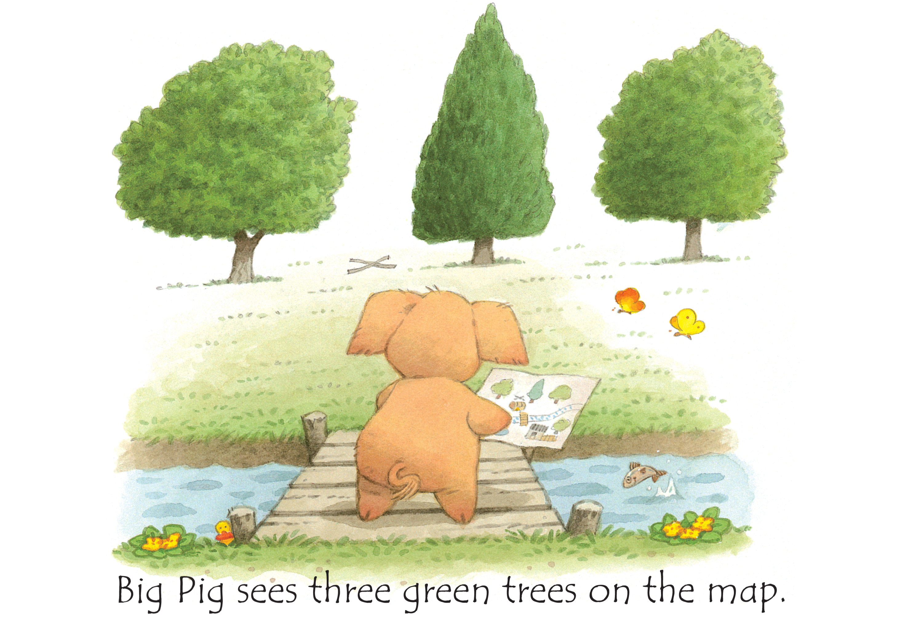 Illustration from Big Pig on a Dig